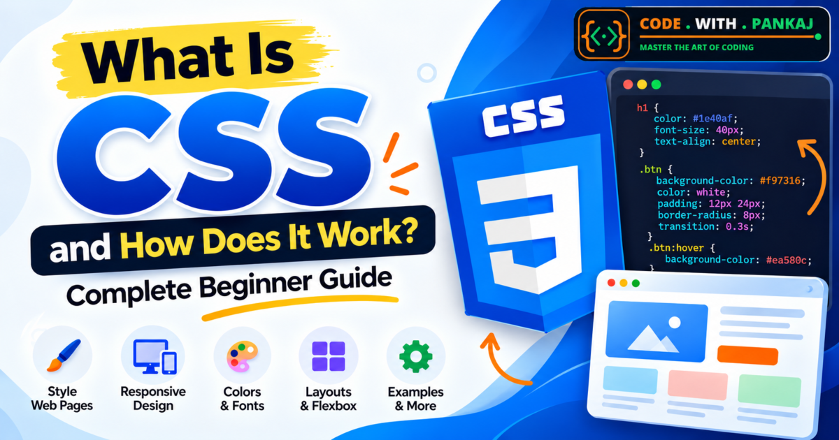 What Is CSS and How Does It Work? Complete Beginner Guide