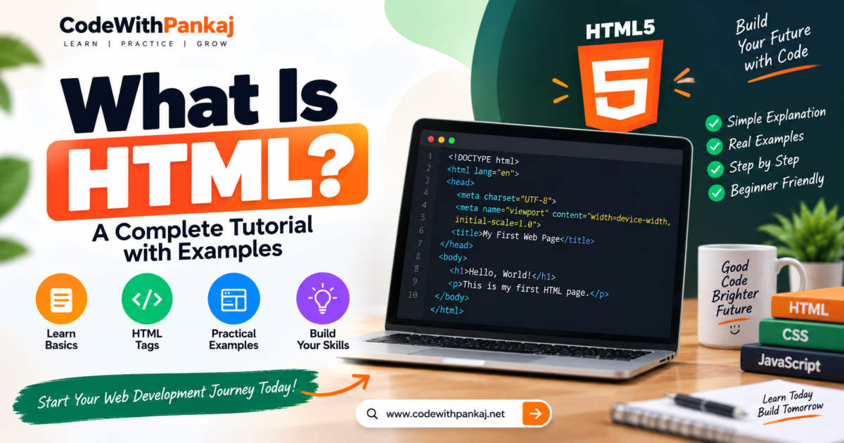 What Is HTML? A Complete Tutorial with Examples