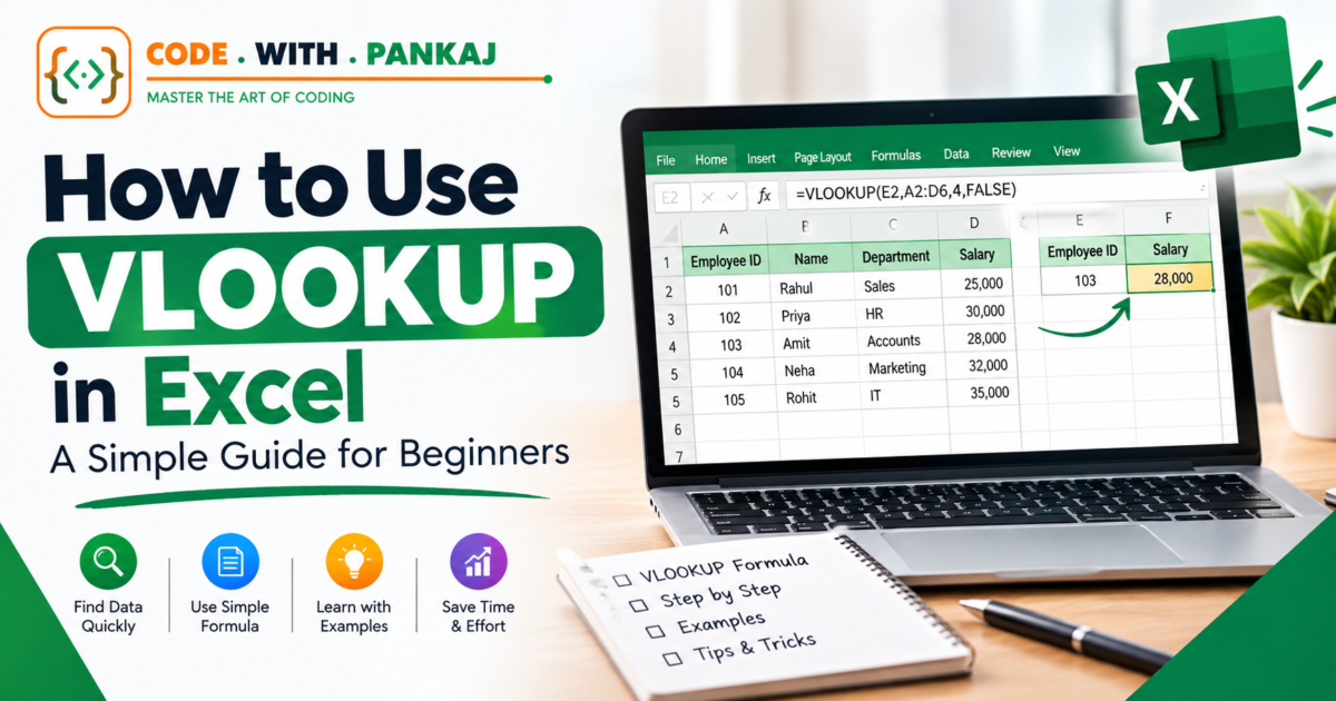How to Use VLOOKUP in Excel: A Simple Guide for Beginners